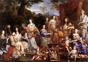 NOCRET, Jean The Family of Louis XIV a oil painting